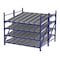 Unex Roller Rack Starter Gravity Flow Rack, 96 in D, 96 in W, 4 Shelves, Blue RR99S2R8X8-S - alternate 1
