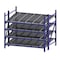 Unex Roller Rack Starter Gravity Flow Rack, 72 in D, 96 in W, 4 Shelves, Blue RR99S2W8X6-S - alternate 1