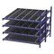 Unex Roller Rack Add-On Gravity Flow Rack, 96 in D, 96 in W, 4 Shelves, Blue RR99S2W8X8-A - alternate 1