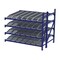 Unex Roller Rack Add-On Gravity Flow Rack, 72 in D, 96 in W, 4 Shelves, Blue RR99K2R8X6-A - alternate 1