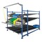 Unex Flow Cell Starter Gravity Flow Rack Workstation, 96 in D, 72 in W, 3 Shelves, Blue FCW99WSW72963 - alternate 2
