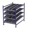 Unex Flow Cell Starter Gravity Flow Rack, 72 in D, 48 in W, 4 Shelves, Blue FC99SKW48724-S - alternate 1