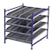 Unex Flow Cell Starter Gravity Flow Rack, 72 in D, 60 in W, 4 Shelves, Blue FC99SKW60724-S - alternate 1