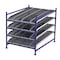 Unex Flow Cell Starter Gravity Flow Rack, 84 in D, 60 in W, 4 Shelves, Blue FC99SKW60844-S - alternate 1