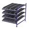 Unex Flow Cell Add-On Gravity Flow Rack, 72 in D, 60 in W, 4 Shelves, Blue FC99SKW60724-A - alternate 1