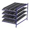 Unex Flow Cell Add-On Gravity Flow Rack, 96 in D, 60 in W, 4 Shelves, Blue FC99SKW60964-A - alternate 1