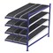 Unex Flow Cell Add-On Gravity Flow Rack, 96 in D, 48 in W, 4 Shelves, Blue FC99SKW48964-A - alternate 1