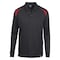 Dickies Men's Long Sleeve Shirt, Polyester, Pullover, Black/Red, M LL66ER RG M - alternate 1