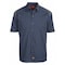 Dickies Men's Short Sleeve Shirt, 35% Cotton, 65% Polyester, Button Down, Gray/Navy, S 05DNSM RG S - alternate 1