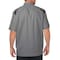 Dickies Men's Short Sleeve Shirt, 35% Cotton, 65% Polyester, Button Down, Black/Gray, M 05SMBK RG M - alternate 2