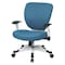 Office Star Managerial Chair Desk Chair, Adjustable Arms, 16-3/4" to 19-1/2" Height, Mesh, Blue 5200W-7 - alternate 1