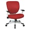 Office Star Managerial Chair Desk Chair, Adjustable Arms, 16-3/4" to 19-1/2" Height, Mesh, Red 5200W-9 - alternate 1