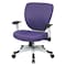 Office Star Managerial Chair Desk Chair, Adjustable Arms, 16-3/4" to 19-1/2" Height, Mesh, Purple 5200W-512 - alternate 1