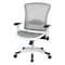 Office Star Managerial Chair Desk Chair, Adjustable Arms, 18-3/4" to 23" Height, Mesh, White 317W-W11C1F2W - alternate 1