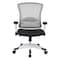 Office Star Managerial Chair Desk Chair, Adjustable Arms, 18-3/4" to 23" Height, Fabric, Black 317W-W1C1F2W-3M - alternate 1