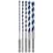 Bosch 4-Cutter Hammer Drill Bit Set 5/32", 3/16", 1/4", 5/16", 3/8" Hex, 5PK HCBG501T - alternate 1