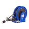 Coxreels Cord Reel With Hand Lamp, Spring Retracted, NEMA 5-15R, 16 AWG, Blue Reel Color, 30 ft Length PC10-3016-A - alternate 7