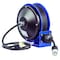Coxreels Cord Reel With Hand Lamp, Spring Retracted, NEMA 5-15R, 16 AWG, Blue Reel Color, 30 ft Length PC10-3016-A - alternate 1