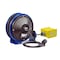 Coxreels Cord Reel With Hand Lamp, Spring Retracted, NEMA 5-20R, 12 AWG, Blue Reel Color, 30 ft Length PC10-3012-B - alternate 2