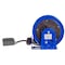 Coxreels Cord Reel With Hand Lamp, Spring Retracted, NEMA 5-20R, 12 AWG, Blue Reel Color, 30 ft Length PC10-3012-F - alternate 2