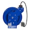 Coxreels Cord Reel With Hand Lamp, Spring Retracted, NEMA 5-20R, 12 AWG, Blue Reel Color, 75 ft Length PC19-7512-F - alternate 4