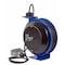 Coxreels Cord Reel With Hand Lamp, Spring Retracted, NEMA 5-20R, 12 AWG, Blue Reel Color, 75 ft Length PC19-7512-F - alternate 6