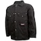 Refrigiwear Men's Insulated Jacket, 100% Cotton Denim, Zipper and Snap, Black, S 0630RBLKSML - alternate 2