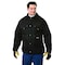 Refrigiwear Men's Insulated Jacket, 100% Cotton Denim, Zipper and Snap, Black, S 0630RBLKSML - alternate 1