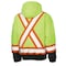 Tough Duck Men's Hi-Vis 3-in-1 Safety Bomber Jacket, 300D Poly Oxford with PU Coating, Type R, Xl S41311 - alternate 2
