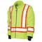 Tough Duck Men's Hi-Vis 3-in-1 Safety Bomber Jacket, 300D Poly Oxford with PU Coating, Type R, Xl S41311 - alternate 5