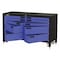 Swivel Swivel Pro Rolling Tool Cabinet, 10 Drawer, Blue, Steel, 60 in W x 26 in D x 35-1/2 in H MAX603510 - alternate 3