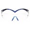 3M Safety Glasses, SecureFit Series, Scotchgard Anti-Fog, Blue/Gray Temples, Clear Lens SF401SGAF-BLU - alternate 1