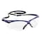 Kleenguard V30 Nemesis Safety Glasses, Anti-Fog & Anti-Scratch, Wraparoumd, Metallic Blue Frame, Clear Lens 47384 - alternate 1