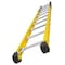 Louisville 8 ft Overall H, Manhole Ladder, Fiberglass, Yellow Finish, 375 lb Load Capacity FE8908 - alternate 2