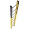 Louisville 8 ft Overall H, Manhole Ladder, Fiberglass, Yellow Finish, 375 lb Load Capacity FE8908 - alternate 3