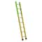 Louisville 8 ft Overall H, Manhole Ladder, Fiberglass, Yellow Finish, 375 lb Load Capacity FE8908 - alternate 1
