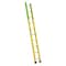 Louisville 10 ft Overall H, Manhole Ladder, Fiberglass, Yellow Finish, 375 lb Load Capacity FE8910 - alternate 1