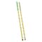 Louisville 12 ft Overall H, Manhole Ladder, Fiberglass, Yellow Finish, 375 lb Load Capacity FE8912 - alternate 1
