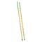 Louisville 14 ft Overall H, Manhole Ladder, Fiberglass, Yellow Finish, 375 lb Load Capacity FE8914 - alternate 1