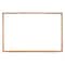 Ghent Dry Erase Board, Porcelain, 48 5/8 in, 120 5/8 in, Wood Frame, White, Matte M1W-410-4 - alternate 1