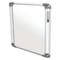 Ghent Dry Erase Board, Plastic, 27 7/8 in, 27 7/8 in, Aluminum Frame, White, Matte NEX101TM - alternate 1