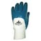 Mcr Safety Chemical Resistant Gloves, Nitrile, 11 in L, 18.0 mil, Blue/White, S, 12 PK 9750S - alternate 2