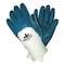 Mcr Safety Chemical Resistant Gloves, Nitrile, 11 in L, 18.0 mil, Blue/White, S, 12 PK 9760S - alternate 2
