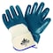 Mcr Safety Chemical Resistant Gloves, Nitrile, 11 in L, 18.0 mil, Blue/White, S, 12 PK 9760S - alternate 1