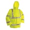Viking Hi-Viz Rain Jacket, 150 Denier Trilobal Ripstop Polyester, Class 3 Type R, Green, 6XL D6323JG-XXXXXXL - alternate 2