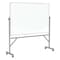 Ghent Dry Erase Board, Plastic, 78 1/4 in, 77 in, Aluminum Frame, White, Gloss ARMM46 - alternate 1