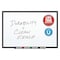Quartet Dry Erase Board, Porcelain, 48 in, 72 in, Aluminum Frame, White, Gloss 2547B-24 - alternate 3