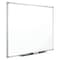Mead Dry Erase Board, Melamine, 36 in, 48 in, Aluminum Frame, White, Gloss 85357N - alternate 1