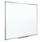 Mead Dry Erase Board, Melamine, 36 in, 48 in, Aluminum Frame, White, Gloss 85357N - alternate 3
