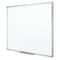Mead Dry Erase Board, Melamine, 36 in, 48 in, Aluminum Frame, White, Gloss 85357N - alternate 2